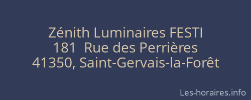 Zénith Luminaires FESTI