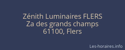 Zénith Luminaires FLERS