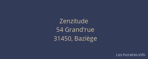 Zenzitude