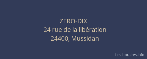 ZERO-DIX