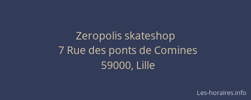 Zeropolis skateshop