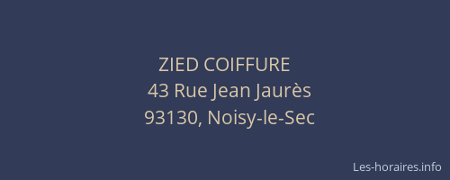 ZIED COIFFURE