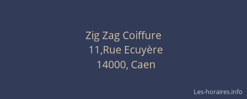 Zig Zag Coiffure