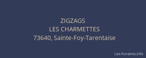 ZIGZAGS