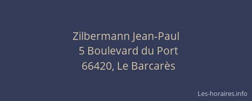 Zilbermann Jean-Paul