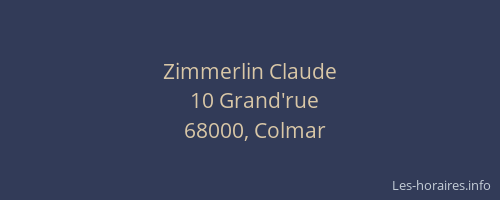 Zimmerlin Claude