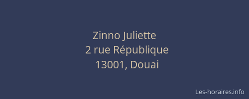 Zinno Juliette