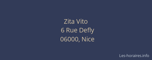 Zita Vito
