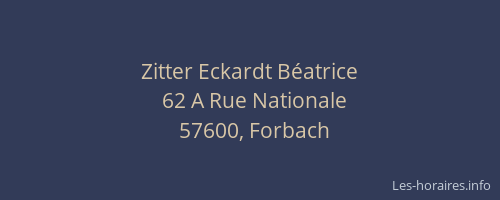 Zitter Eckardt B&eacute;atrice