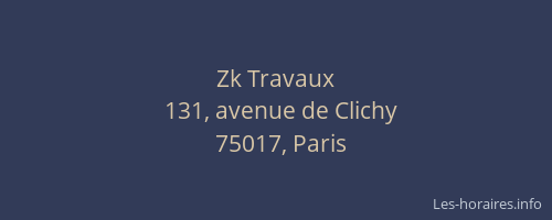 Zk Travaux