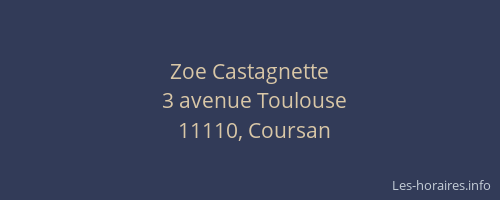 Zoe Castagnette