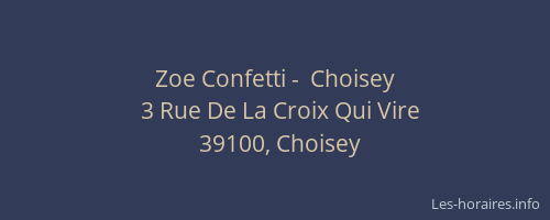 Zoe Confetti -  Choisey