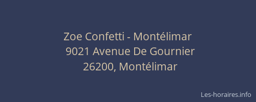 Zoe Confetti - Montélimar