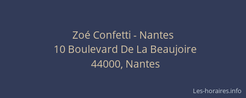 Zoé Confetti - Nantes