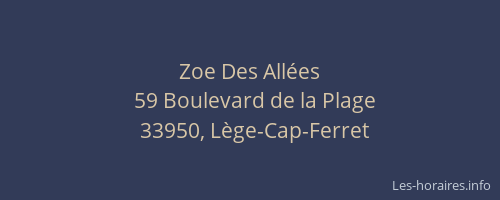 Zoe Des Allées