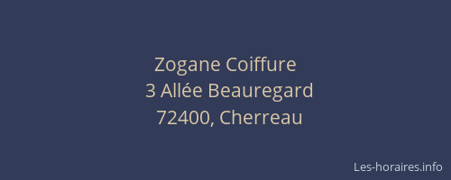 Zogane Coiffure