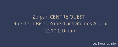 Zolpan CENTRE OUEST