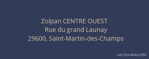 Zolpan CENTRE OUEST