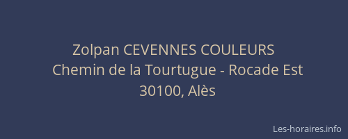 Zolpan CEVENNES COULEURS