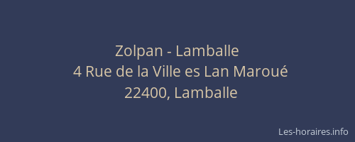 Zolpan - Lamballe