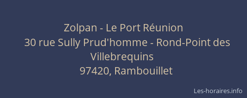 Zolpan - Le Port R&eacute;union
