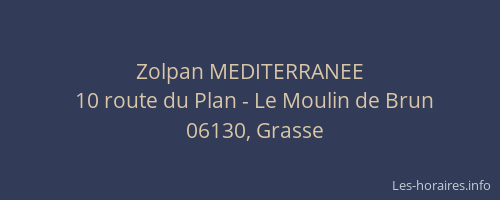 Zolpan MEDITERRANEE