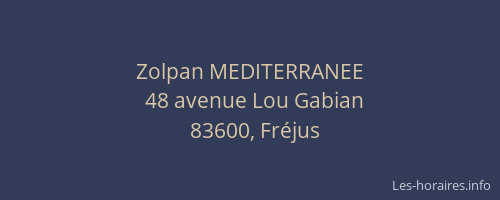 Zolpan MEDITERRANEE