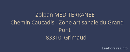 Zolpan MEDITERRANEE