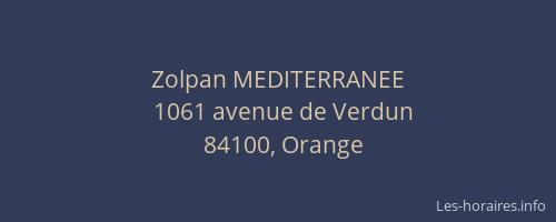 Zolpan MEDITERRANEE