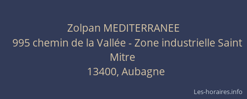 Zolpan MEDITERRANEE