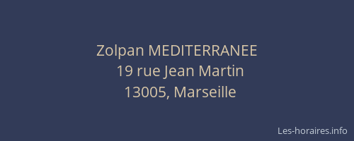Zolpan MEDITERRANEE