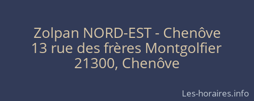 Zolpan NORD-EST - Chenôve