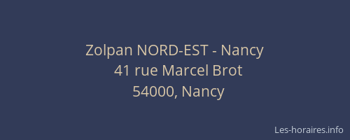 Zolpan NORD-EST - Nancy