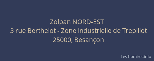 Zolpan NORD-EST