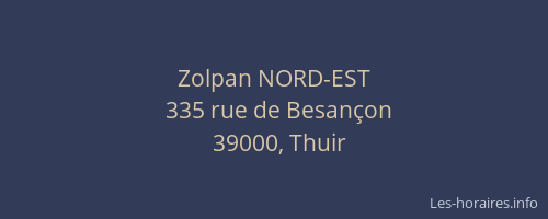 Zolpan NORD-EST