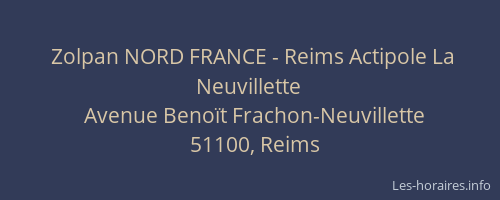 Zolpan NORD FRANCE - Reims Actipole La Neuvillette