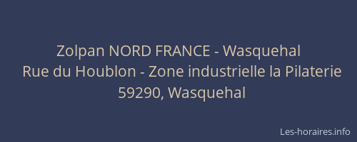 Zolpan NORD FRANCE - Wasquehal