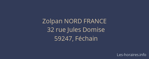 Zolpan NORD FRANCE