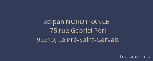 Zolpan NORD FRANCE