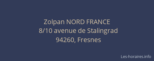 Zolpan NORD FRANCE
