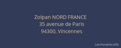 Zolpan NORD FRANCE