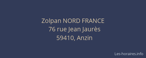 Zolpan NORD FRANCE