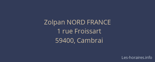 Zolpan NORD FRANCE