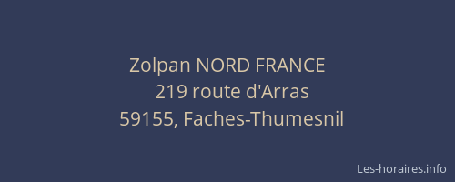 Zolpan NORD FRANCE