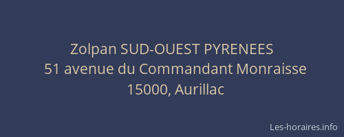 Zolpan SUD-OUEST PYRENEES