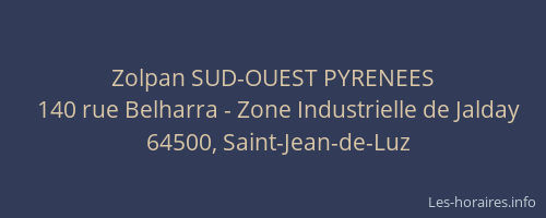 Zolpan SUD-OUEST PYRENEES