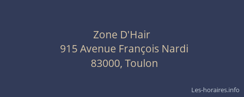 Zone D'Hair