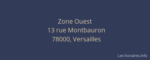 Zone Ouest