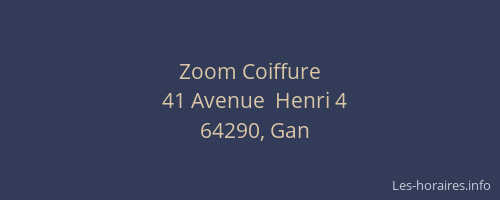 Zoom Coiffure
