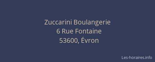 Zuccarini Boulangerie